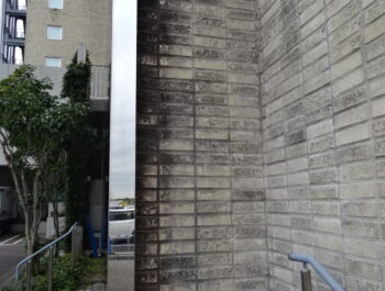 茨城県つくば市 某ホテル外壁カビ除去